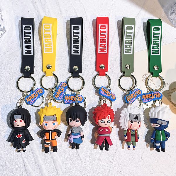 Huoying Keychain Anime Ninja Character Soft Doll Keychain Silicone Car Bag Pendant