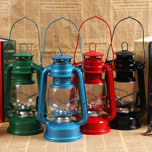 Hurricane Lantern Kerosene and petroleum Oil Burning Lantern with Hook, Metal and glass, cotton wick, for camping or emergencies