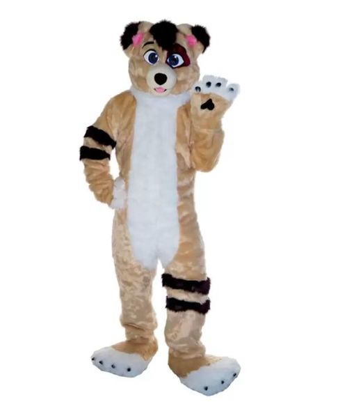 Husky Dog Fox Mascotte Costume Cartoon Caractère Cirque Christmas Halloween Outfit Fantaisie Costumes pour adultes Cirque Christmas Halloween Outfit Halloween Outfit Fantaisie Dessin animé