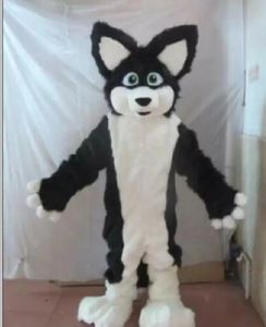 Husky Hond Fursuit Furry Mascotte Kostuum Suits Halloween Volwassenen Maat