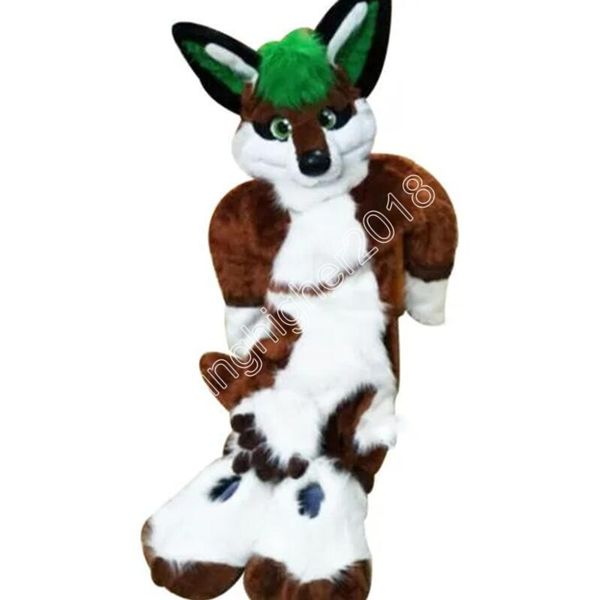 Disfraz de mascota Husky Dog Wolf Fox, tamaño adulto, dibujos animados, personaje temático de Anime, carnaval, vestido unisex, vestido de fiesta de fantasía de Navidad