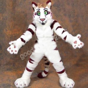 Husky mascotte tigre mascotte costumes Halloween déguisement robe de soirée personnage de dessin animé carnaval noël publicité fête d'anniversaire Costume tenue