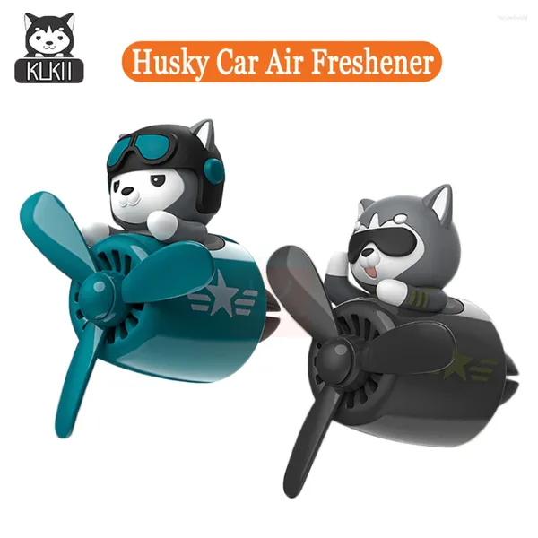 Husky Pilot – désodorisant de voiture, sortie d'hélice, accessoires d'intérieur, diffuseur de parfum automobile pour hommes et femmes