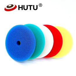 Hutu 3/5/6 inch Poolse pad Europe Sponge verschillende hardheid polijsten 80 mm/125 mm/150 mm auto sponskussen voor dubbele actie polijstmachine 240321