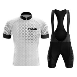 Huub Raudax Bike Set Team Clothing Mountain 19d Gel Bib Shorts pour hommes Jersey Ropa Ciclismo Triathlon 240506