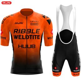 HUUB RAUDAX équipe été cyclisme sweat ensemble hommes à manches courtes chemise vtt Jersey vêtements vélo Maillot Ciclismo 240202