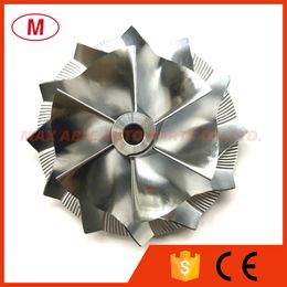 HX40 3590929 59,95 / 86.01mm 6 + 6 Blades Performance Turbocharger Turbo Billet Compressor Wiel / Aluminium 2618 / Frezen Wiel voor Cartridge / Chra / Core