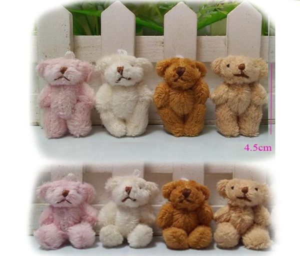 Hxltoystore 45 cm peluche Kawaii Mini ours en peluche petits pendentifs Joint nu jouets en peluche porte-clés 1593523