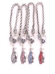 HY199 Handgemaakte dames039S sieraden modeontwerp golfclub tas kristal hanger goedkope kettingarmbanden voor sporters7184273