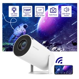 HY300 Projector gratis stijl voor Android WiFi Home Cinema 720p Outdoor 1080p 4K Ondersteunde USB 240410