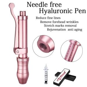 Hyaluronzuur Pen Roze Metalen Hogedruk Verstuiver Hyaluronzuur Injectie Meso Gun Voor Lippen Vullen En Verhelderende Huid Verpleging