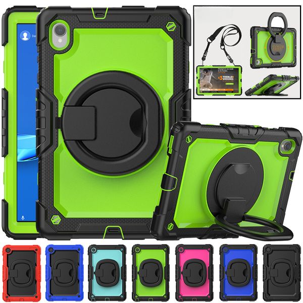 360 Rotation de poignée rotative Case de support pour Lenovo Tab M10 HD plus 10,1 pouces 3nd FHD Plus 10,3 pouces 2nd Gen Kids Kids Hybird Hybird Hybird Hybird Tablet Tablet