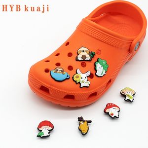 HYBkuaji personnalisé mignon sushi kawaii dessin animé chaussure charmes chaussures en gros décorations pvc boucles pour chaussures