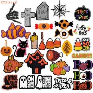 Hybkuaji Custom New Halloween Party Cro C Charmes de chaussures Chaussures en gros décorations PVC Boucles pour chaussures