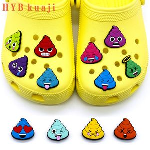 HYBkuaji mignon merde personnage concept charmes de chaussures chaussures en gros décorations pvc boucles pour chaussures