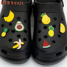 HYBkuaji, elementos vegetales, amuletos para zapatos, venta al por mayor, decoraciones para zapatos, clips para zapatos, hebillas de pvc para zapatos