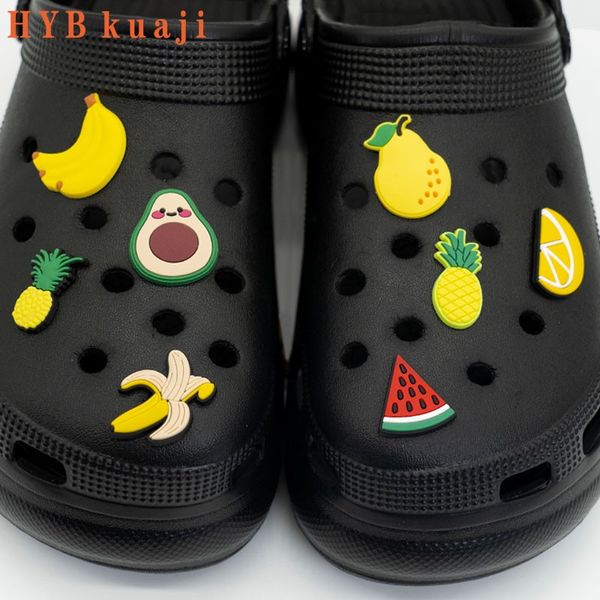 HYBkuaji éléments végétaux breloques de chaussures décorations de chaussures en gros pinces à chaussures boucles en pvc pour chaussures