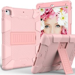 Hybrid 3 in 1 iPad Case Layer Schokbestendig zware pantser siliconen robuuste tabletkisten met ingebouwde standaard voor iPad 10,2 inch 2021 iPad 9e/8e/7e generatie iPad Mini