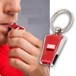 Hybrid Aluminium Emergency Survival Whistle Keychain Camping Randonnée Silver Car Style Creative Whistle Pendant