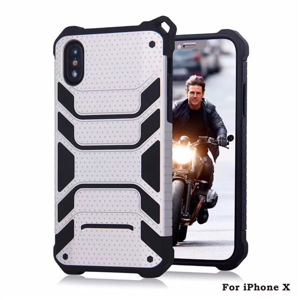 Funda de armadura híbrida Funda de teléfono a prueba de golpes de doble capa para iPhone X XS Max XR 8 7 6 6S Plus para Sumsung Note9 Note8 S7 Edge S8 S9 Plus