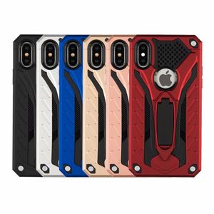 hybride armor case kickstand telefoon cover voor iphone xr xs max x 8 7 plus samsung j7 j3 a6 note9 s 9 8 plus lg aristo2 v30 huawei oppbag