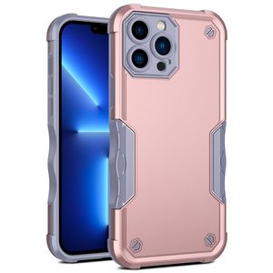 Hybrid Armor Phone Cases voor iPhone 13 PRO MAX 12 MINI 11 XR XS MAX 8 PLUS 7 X Shockproof TPU PC Beschermhoes D1