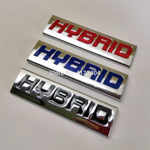 HYBRID Terug Embleem Badge Kofferbak Sticker Sticker Voor PEUGEOT JEEP CITROEN Renault LADA LIFAN OPEL SAAB SEAT ALFA ROMEO284d