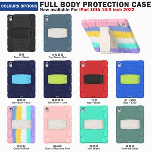 Hybride Full Body Schokbestendige Robot Heavy Duty Cases Robuuste Kickstand Voor iPad Mini 5 6 Pro Air 4 9.7 10e 10.9 11 10.2 Samsung A7 A8 S6 S7 T290 T220 T307 T500 T510 P610 A8 10.5 X205