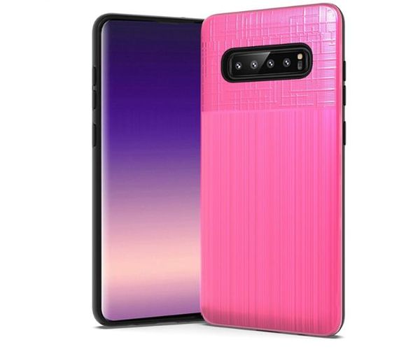 Coque de protection hybride rigide antichoc Slim Fit brossée pour Samsung Galaxy S10/s10 Plus/S10Lite/Note8/NOTE9/S9/S8