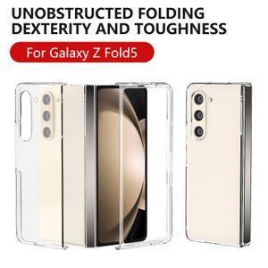 Étui Transparent pour Samsung Galaxy Z Fold 4 Fold5, housse de Protection rigide en plastique Transparent