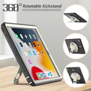 3 in 1 Hybrid Flip Folding Stand Case Heavy Duty Shockproof Smart Cover met Voorscherm voor Ipad Mini 1/2/3/4 Air 2 Pro 9.7 10.5 12.9