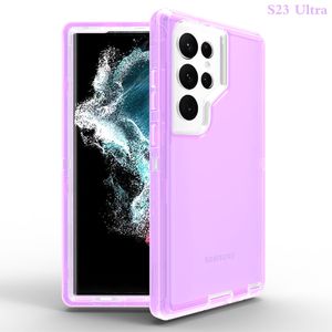 Hybride TPU -pc -telefoonhoesjes voor Samsung Galaxy S21 S22 plus S23 Ultra S20 S10 S10E S9 S8 S7 Edge Note 20 Noot 10 9 8 A10E A20 A30 A50 A50 A13 A33 A53 5G Case