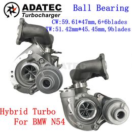 Turbo hybride pour moteur BMW 135i(E82/E88) N54B30, roulement à billes 49131-07040 49131-07041, mise à niveau Turbolader 11657649290, roue de compresseur à billettes plus grande