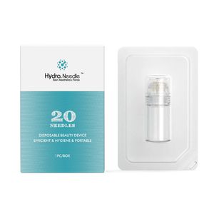 Hydra 20 Pin Micro Aguja Puntas de titanio Derma Agujas Cuidado de la piel Botella Sello Inyección de suero Herramienta reutilizable