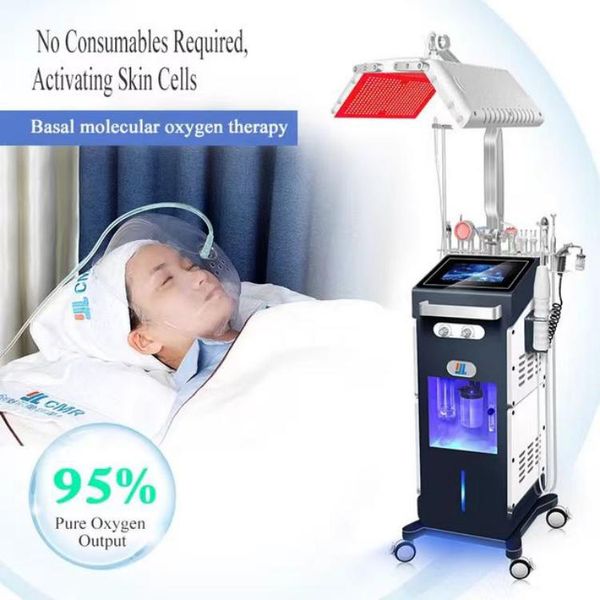 Machine faciale Hydra Dermabrasion Équipement personnel RF Machine de microdermabrasion Jet d'oxygène Aqua Soins du visage Soins de la peau Nettoyant pour le visage Hydrodermabrasion