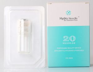 Automático Hydra Needle 20 botella Aqua Micro Channel Mesoterapia Gold Needle Fine Touch System derma stamp