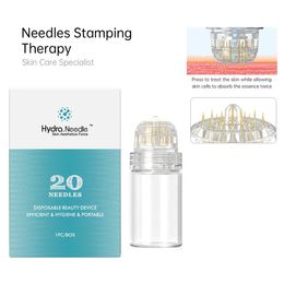 Hydra Needle 20 Pin Titanium Professional MicroNeedling Derma Stamp Sero Terapia de micro aguja Herramientas para el cuidado de la piel