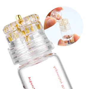 Hydra Needle 20 pins Aqua Micro Channel Mesotherapie Titanium Gouden Naalden Fijne Touch System Derma Stamp