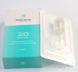 Aiguille Hydra 20 broches micro-aiguille en titane pour clinique corée dispositif de soins de la peau bioactif spécial Science de la peau