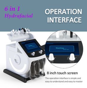 Traitement de microdermabrasion de machine faciale de peau d'hydra pour le dispositif facial de dermabrasion de diamant d'acné 6 poignées bateau libre