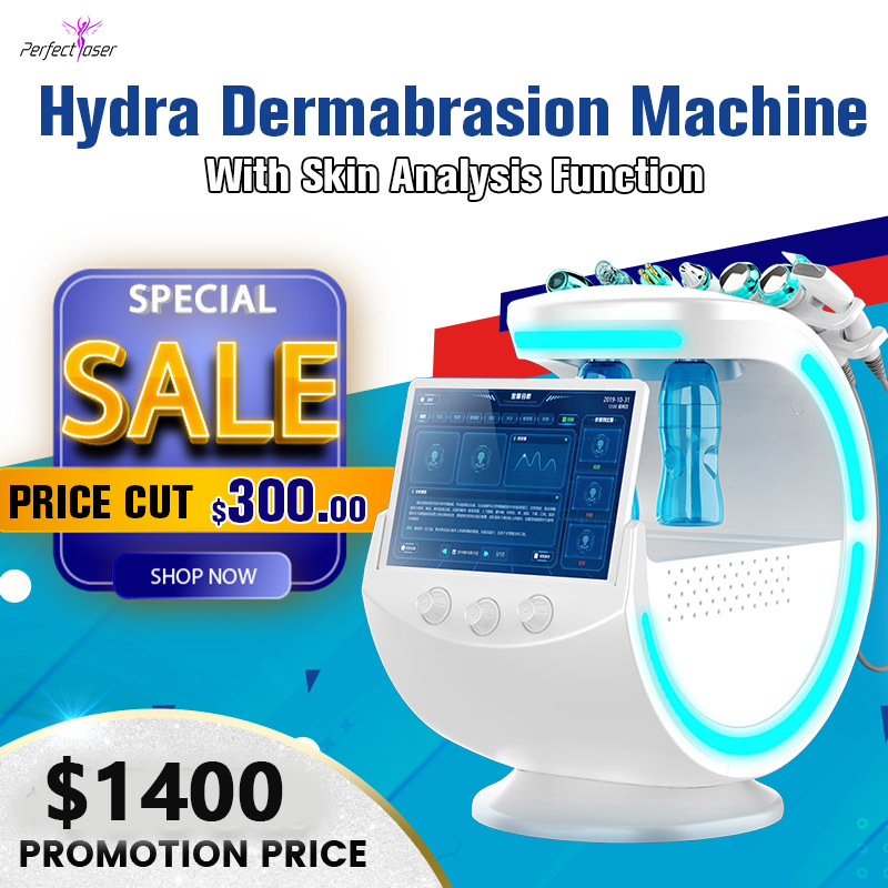 Hydra Dermabrasion Micodermabrasión Diamante Uso del hogar Oxygen Jet Bio-Lifting Ultrasonic Skin Cleaning Equipo de belleza