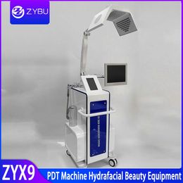 Hydrafacial Dermabrasion Machine PDT Thérapie par la lumière LED Rajeunissement de la peau Anti-âge Hydro Peel Nettoyage de la peau PDT Photon Traitement de l'acné