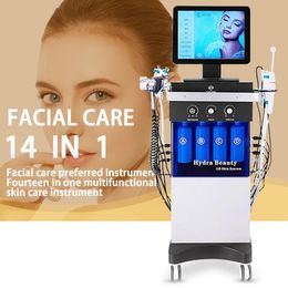 Hydrafacial Diamond Dermabrasion Machine Hydrafaciale Microdermoabrasion Ultrasonic Skin Scrubber Care Pore Cleansing Bio Radio Frequency Spa Machine