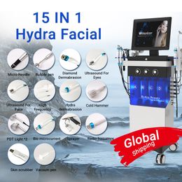 Hydra Facial Machine Hydro Dermabrasion Facial Peeling Ultrasone Skin Scrubber Jet Aqua Facial Hydra voor Spa Salon Clinic CE