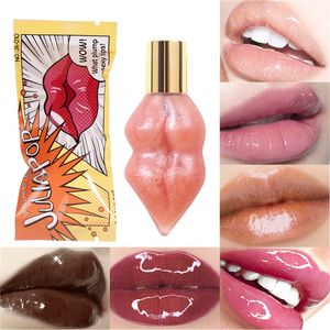 Bálsamo de brillo labial hidratante 7ml Hidratante Suavizante Lip Plumper Glaze con jengibre y menta Hidratante de labios agrietados muy secos