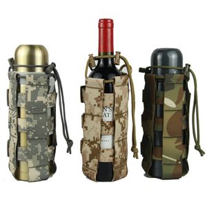 Équipement d'hydratation 0,5 L-2,5 L Pochette de bouteille d'eau tactique Molle Oxford Cantine Cover Holster Voyage en plein air Randonnée Sac de bouilloire avec système Molle 230905