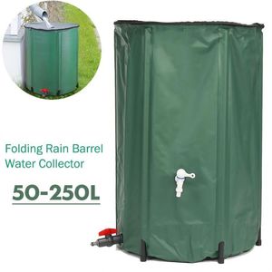 Packs d'hydratation 50-250L Baril de pluie pliable Récolte d'eau de pluie Réservoir d'eau Jardin Forte PVC Conteneur de collecte pliable avec 223H