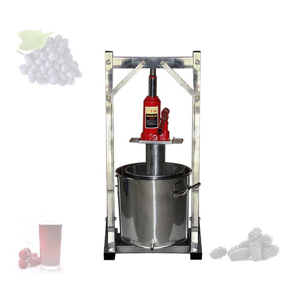 Máquina hidráulica para prensar miel, exprimidor de frutas y verduras, exprimidor de uva manual de acero inoxidable, manual comercial