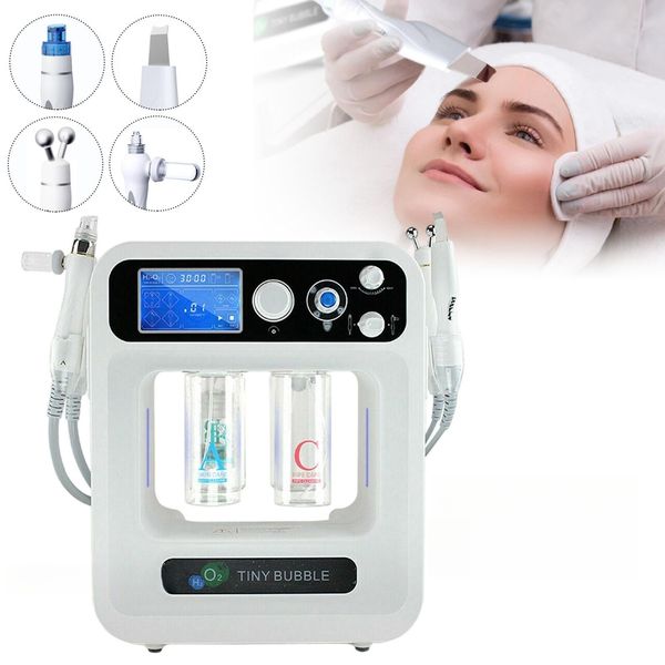 Dermabrasion d'eau machine magique magique Boîte 4 en 1 aqua peeling h2o2 Dermabrasion Skin Nettaiteur Machine