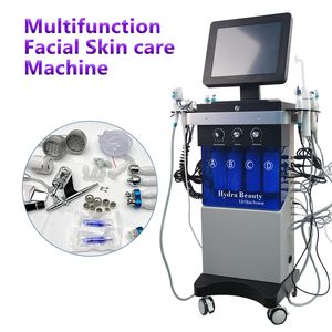 Hydro Peel 14 en 1 microdermabrasion Auqa Eau en profondeur Nettoyage Rf Face Lift Skin Care Face Spa Machine de resserrement